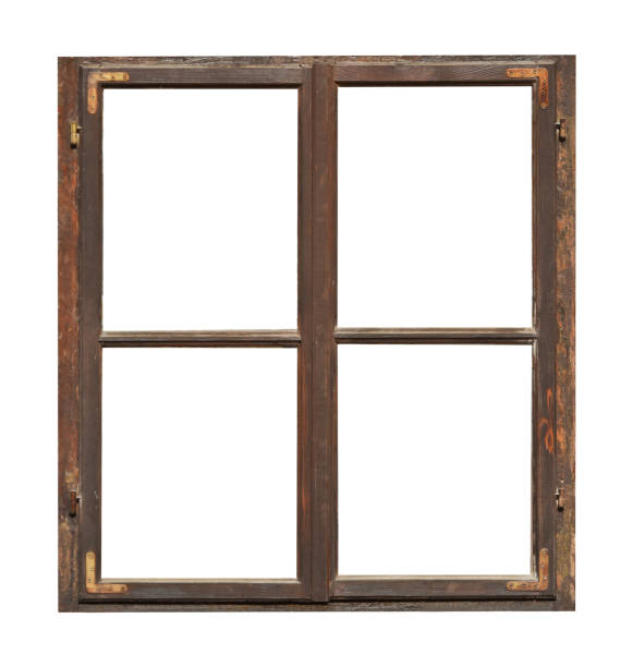 istock Vintage wooden window 1132292653