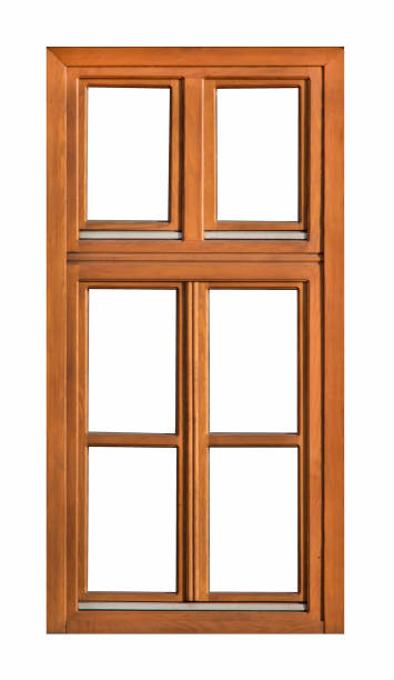 istock Vintage brown wooden window 1132293142