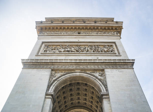 istock Paris, France-October,2018 Arc de triomphe, low angle photo. 1132298559