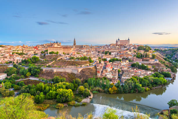 istock Toledo, Spain old town city skyline 1132299004