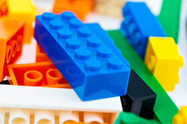 istock Heap of plastic blocks background 1132300116