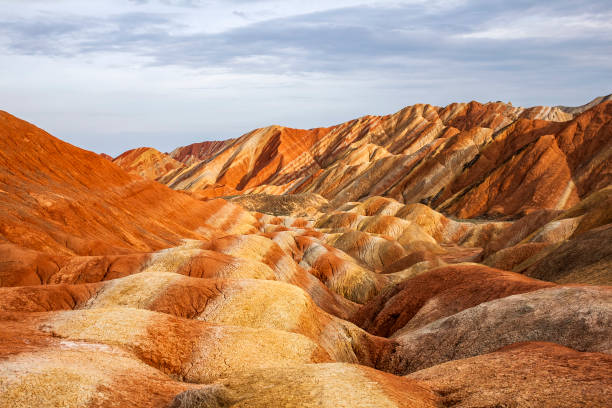 istock Rainbow Mountains in Zhangye Danxia Landform Geological Park. 1132300161