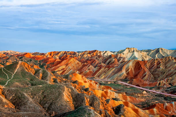 istock Rainbow Mountains in Zhangye Danxia Landform Geological Park. 1132300518