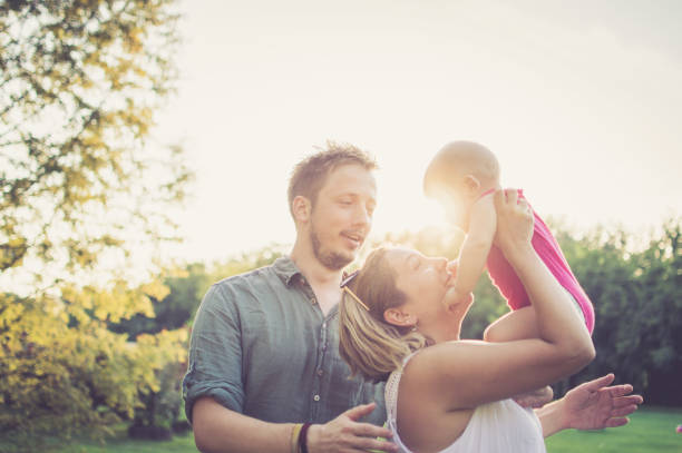 istock Happy family in the park 1132304897