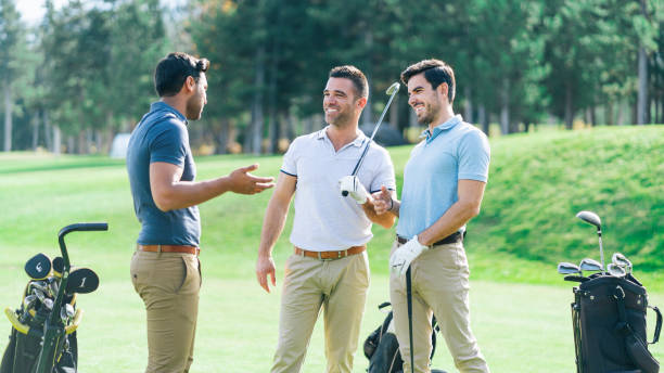 istock Friends Playing Golf on a Beautiful Sunny Day 1132306421