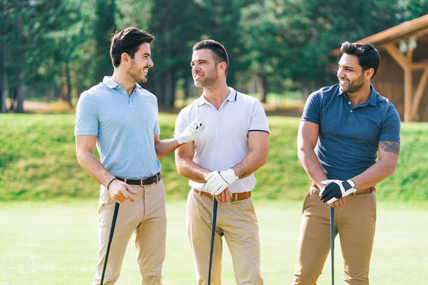 istock Friends Playing Golf on a Beautiful Sunny Day 1132306524