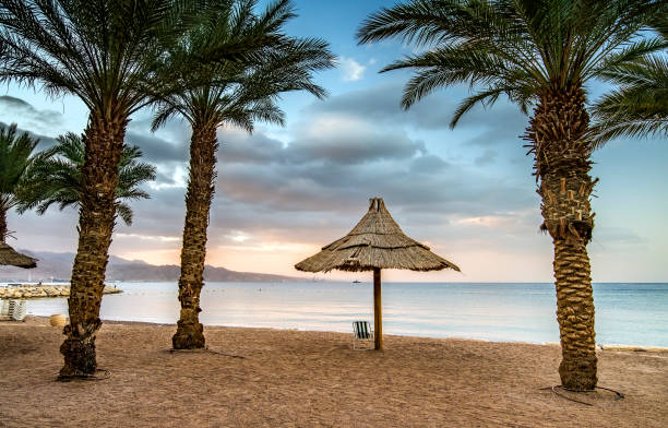 istock Relaxing atmosphere on the central public beach of Eilat, Israel 1132311261