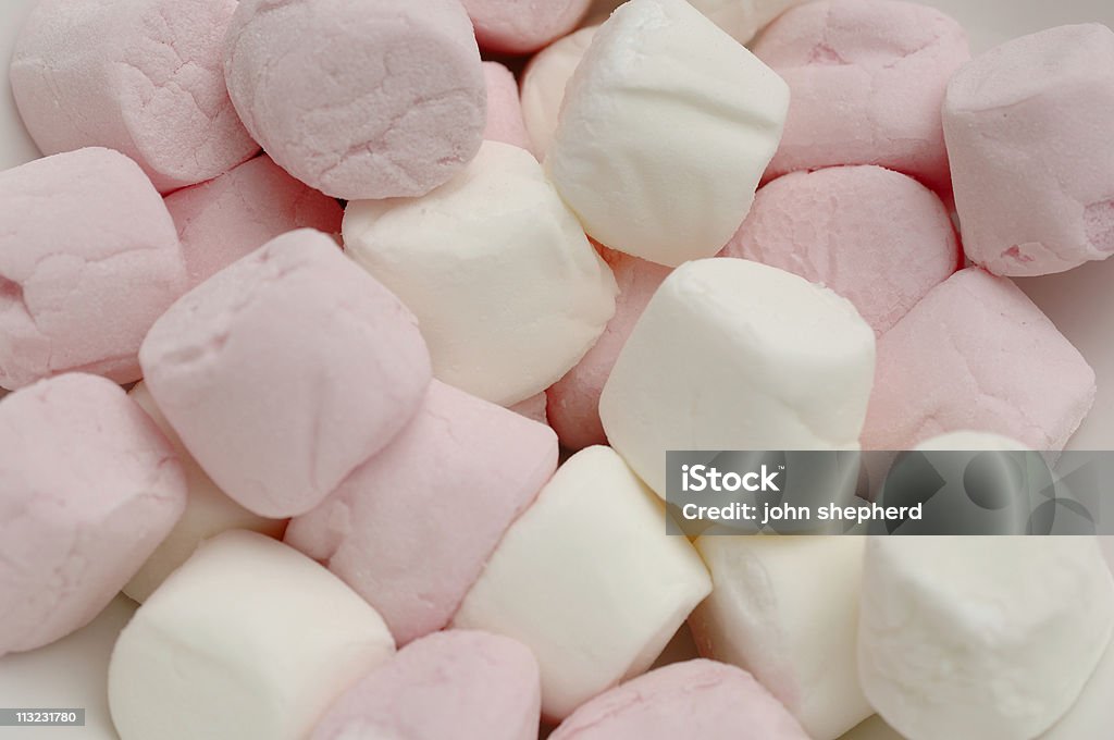 Fundo de doces de marshmallow confectionary - Royalty-free Branco Foto de stock