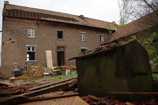 Old demolished farrnhouse
