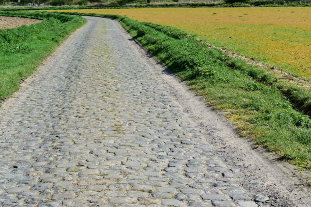 istock View of the old stone on the road. 1132319702