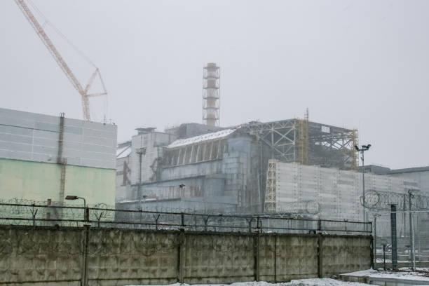 istock Chernobyl nuclear power plant and sarcophagus. 1132323211