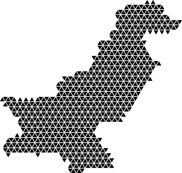 Pakistan Map Abstract 580+ Pakistan Map Outline Background Stock Illustrations, Royalty-Free ...