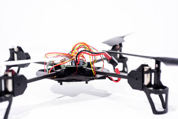 istock Installation of flying drone at home. 1132326511