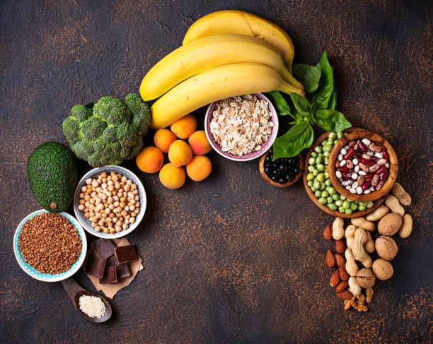 istock Assortment of  food containing magnesium 1132328234
