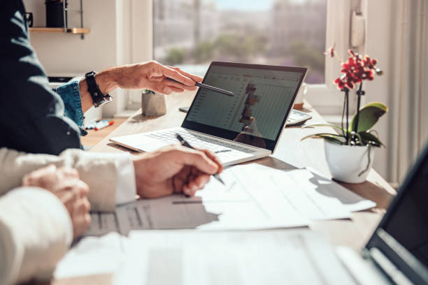 istock Businessman reviewing project timeline 1132331606