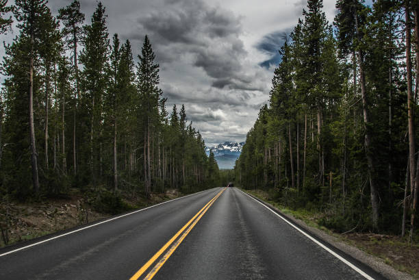 istock Highway approach to Grand Teton park 1132332130