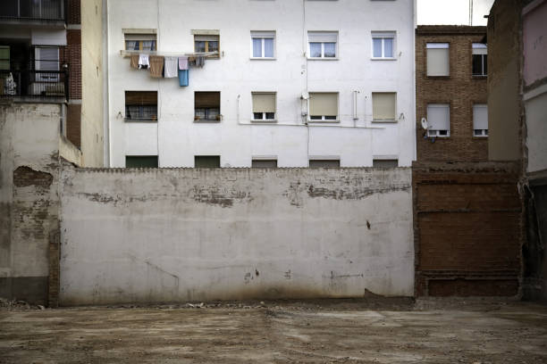 istock Abandoned houses city 1132342845