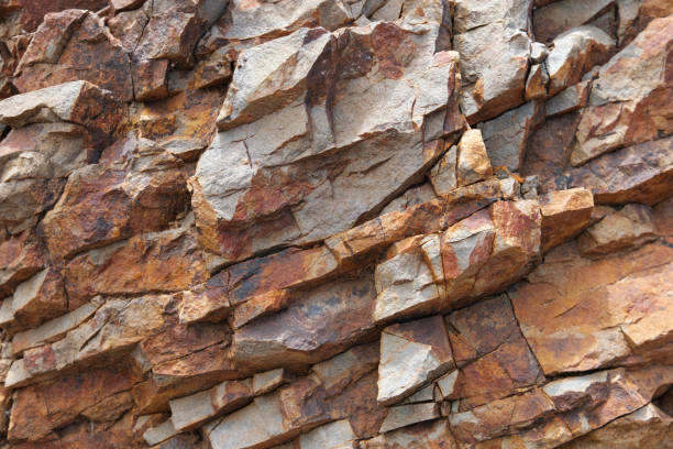 istock cracked rocks, shale stone rock  texture closeup 1132343811