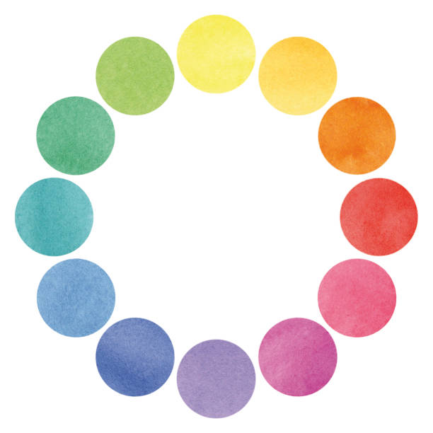 Color spectrum circles illustration vector art illustration