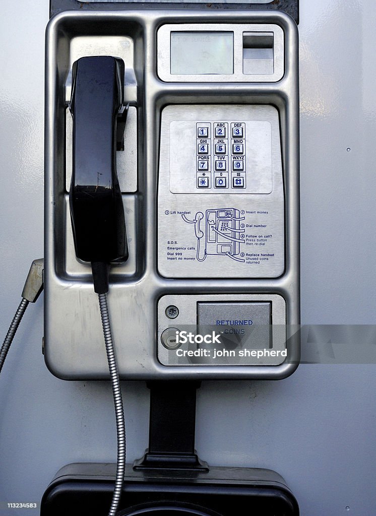 British de cabinas telefónicas públicas, - Royalty-free Comunicação Foto de stock