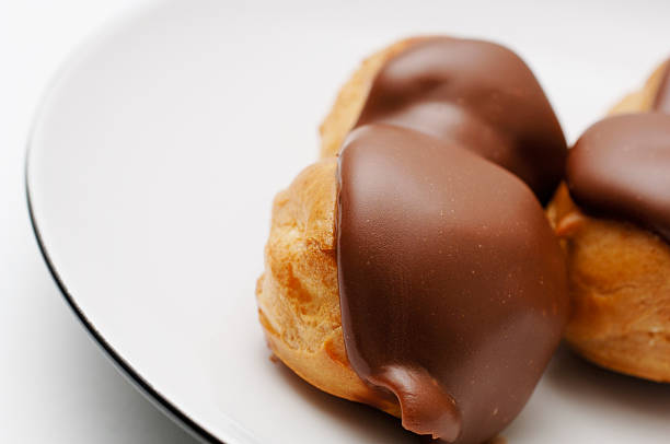 istock plate of chocolate profiteroles 113234699