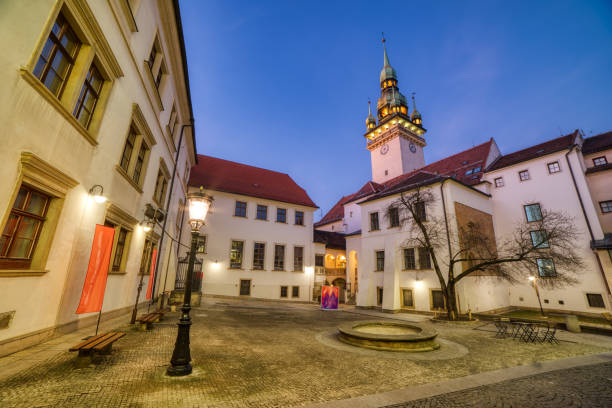 istock Brno Old Town Hall with a Small Square and Old Tower at Dusk, Czech Republic 1132348608