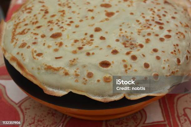 Sweet Crepes With Wheat Flour Stock Photo - Download Image Now - Breakfast, Cake, Candlemas