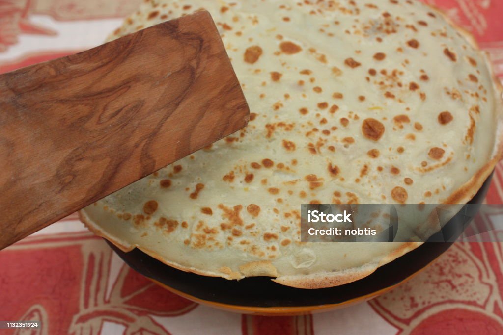 Sweet crepes with wheat flour Breakfast Stock Photo