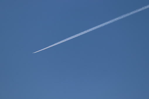 A plane in the sky of Belgium