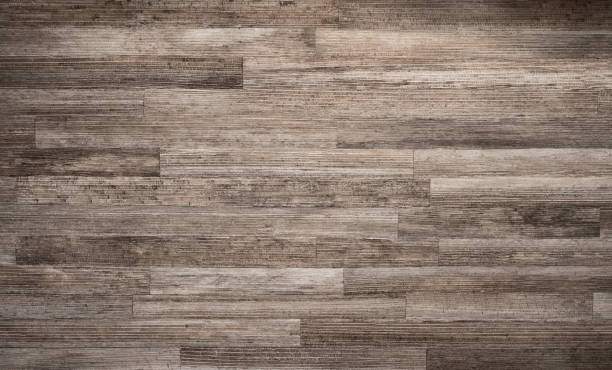 istock Wooden desk texture, brown wood material and surface, nature construction material 1132352801