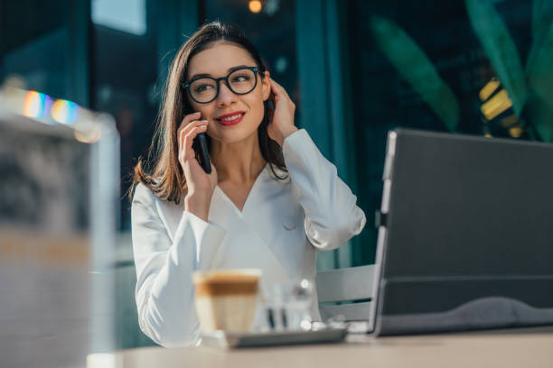 istock Pretty woman with is having a phone call 1132357748