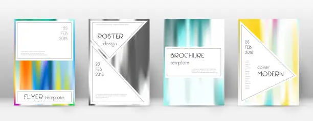 Vector illustration of Flyer layout. Stylish likable template for Brochur