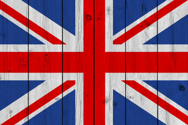 istock United Kingdom flag painted on old wood plank 1132365886