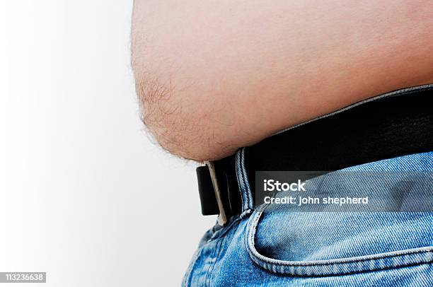 Übergewichtige Männliche Bierbauch Stockfoto und mehr Bilder von Bierbauch - Bierbauch, Dick, Farbbild