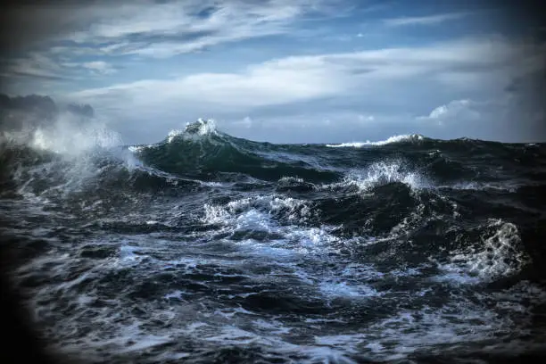 Photo of Out in a rough sea