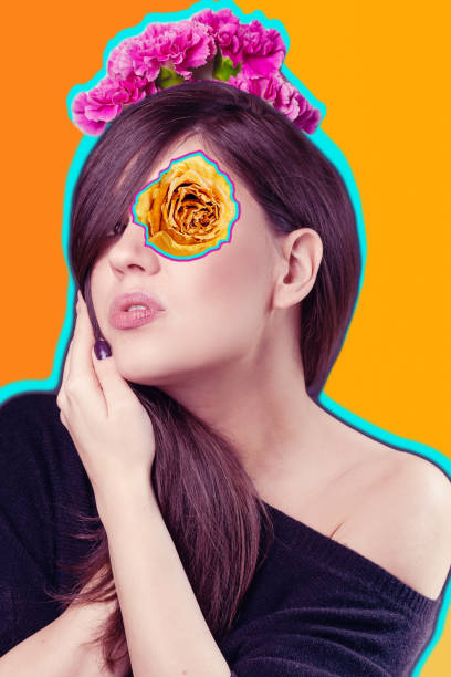 istock Fine art beauty portrait collage 1132372546