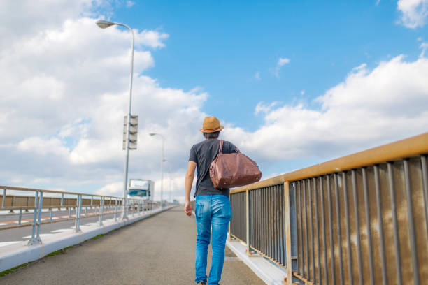 istock Walking male traveler 1132379299