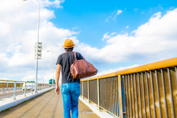 istock Walking male traveler 1132379301