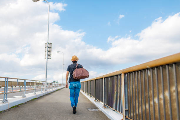 istock Walking male traveler 1132379307