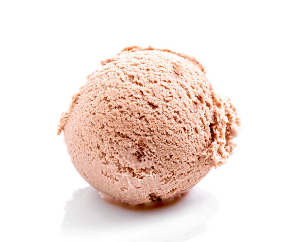 istock chocolate ice cream scoop close-up isolated on white background 1132379696