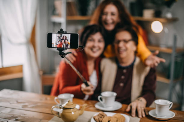 istock Senior women doing selfie 1132381953