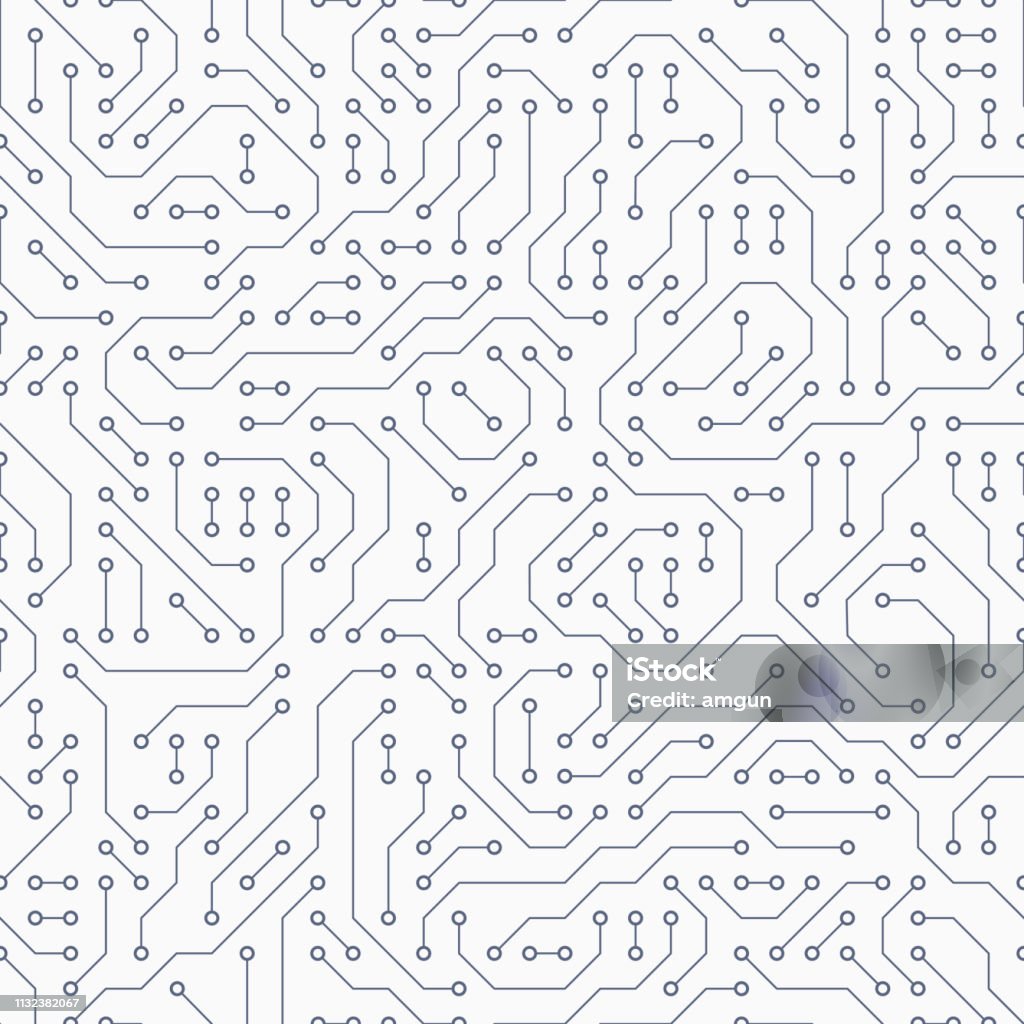 Computer Board Circut Pattern Computer Circuit Board Stock Illustration - Download Image Now ...