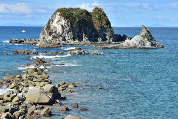 istock Rocky islet near shore 1132387306