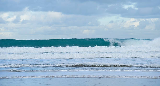 istock Wave rolling in on Fistral Beach Newquay, Cornwall 113238941