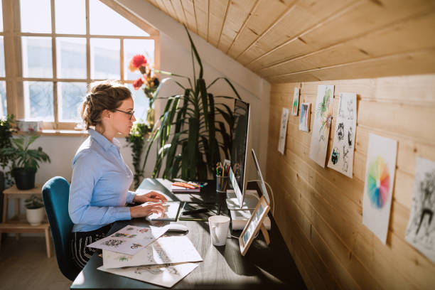 istock Businesswoman Getting Her Work Done at Office 1132392165