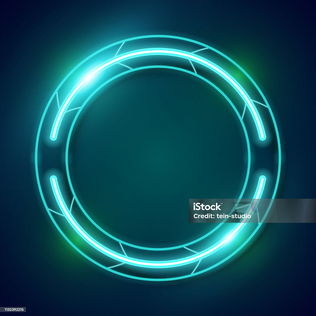 Bright Rounded Light Rounded Banner Design Stock Illustration - Download Image Now ...