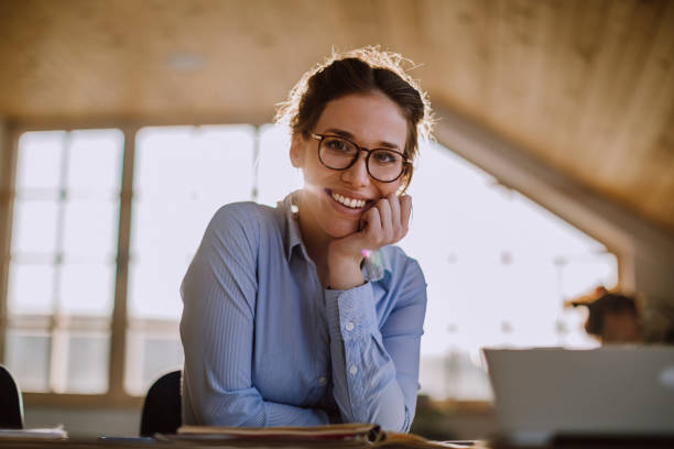 istock Happy Business Woman 1132392262