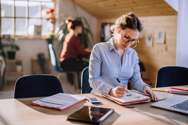 istock Female Colleagues Working at Office 1132392891
