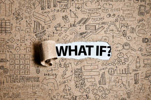 istock WHAT IF? / Torn cardboard paper (Click for more) 1132395770