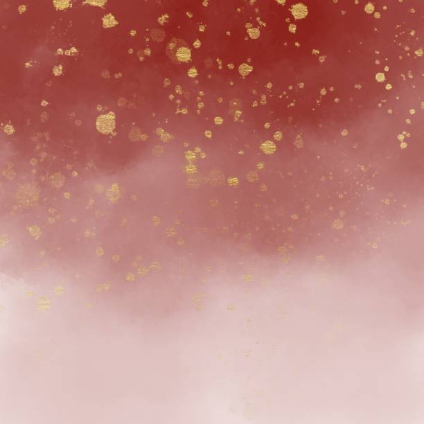 istock Watercolour Ombre Paper Background with specs of gold, Illustration. 1132396727